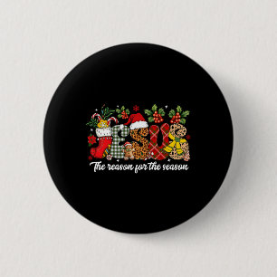 Christian Jesus The Reason Xmas Holiday Season Chr 6 Cm Round Badge