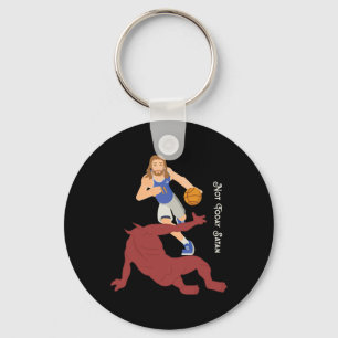 Christian Jesus Versus Satan Not Today Bysketbyll Key Ring
