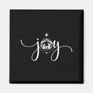 Christian Joy Nativity Christmas - joy' With Baby  Magnet