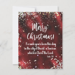 Christian Joyful Christmas Holiday Card