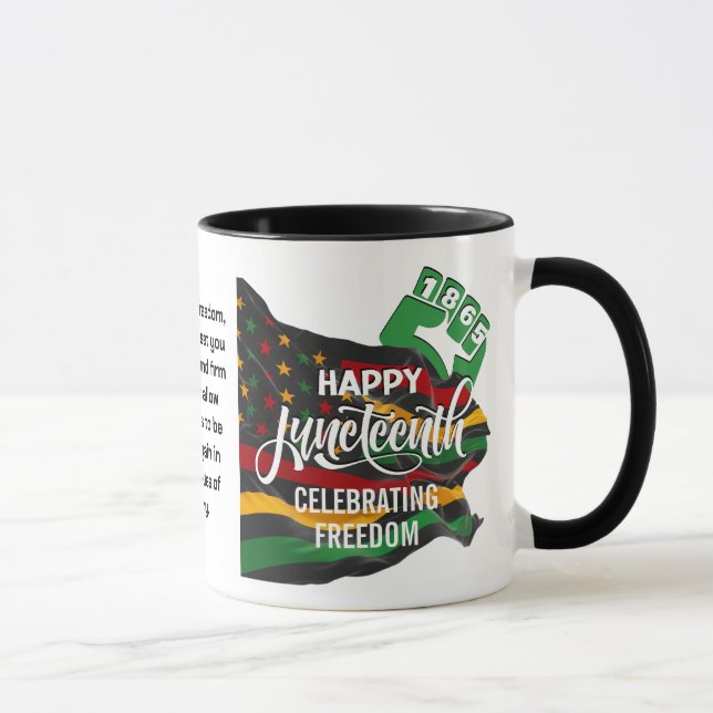 Christian JUNETEENTH African American Flag Mug (Right)