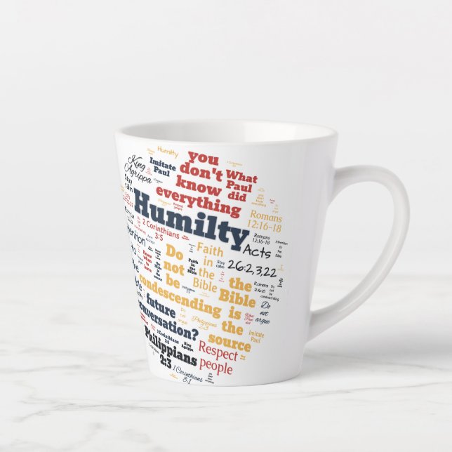 Christian JW LPMD Boldness/Humility Latte Mug (Right)