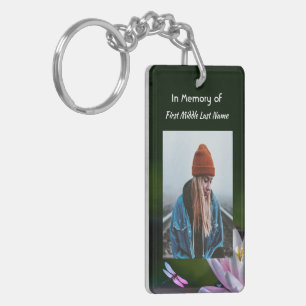  Christian Keepsake Memorial Dragonfly Lotus  Key Ring