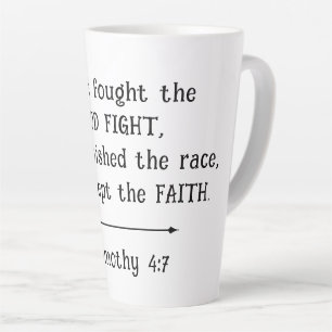 Christian Kept the Faith Pastor Gift Latte Mug