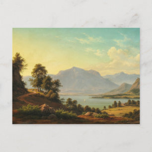 Christian Kiaerskou - Alpine Landscape with a Rive Postcard