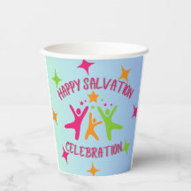 Christian kids birthday party paper cups