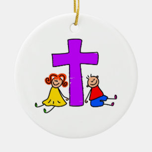 Christian Kids Ceramic Tree Decoration