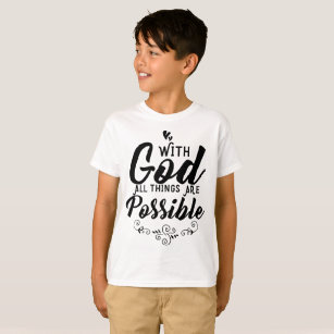 Christian Kids T-Shirt - All Things Possible Tee