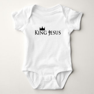 Christian King Jesus Cross and Crown Baby Gift Baby Bodysuit