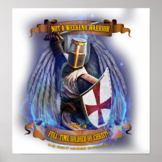 Christian Knight Soldier Poster