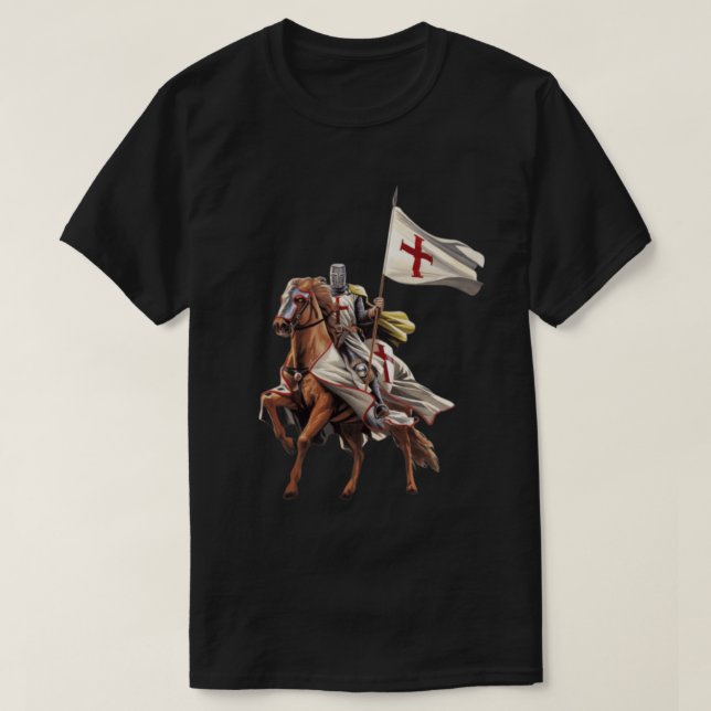 Christian Knights, Templar Knight T-Shirt (Design Front)