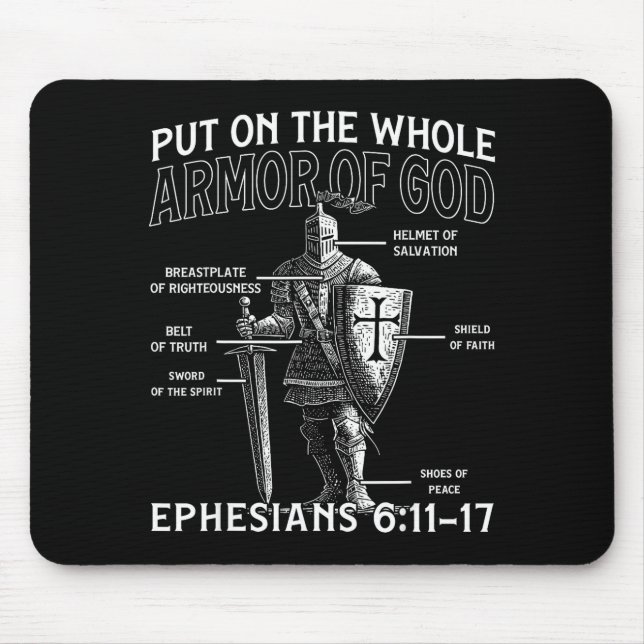 Christian Knights Templar Medieval Knight Armor Of Mouse Pad (Front)