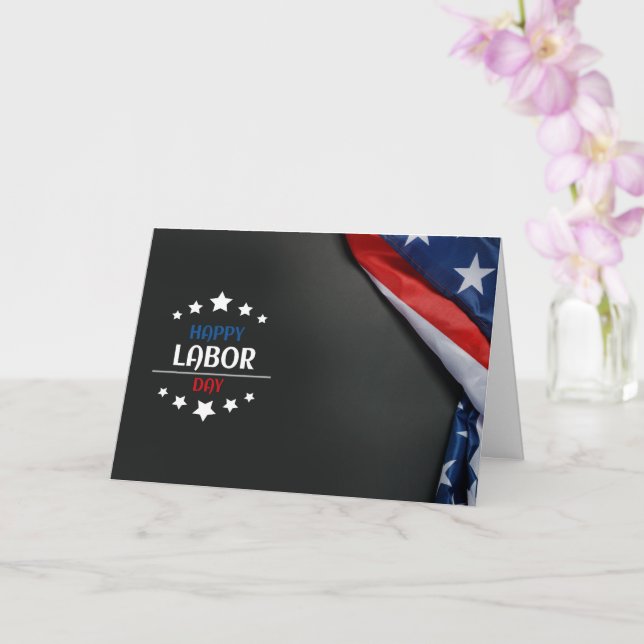 Christian Labour Day card (Orchid)