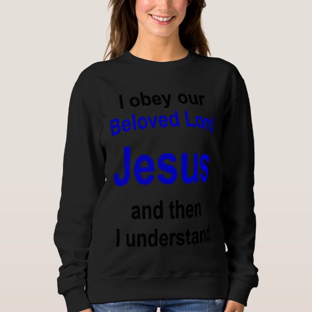 Christian lifestyle Multilingual Series English ve Sweatshirt (Front)
