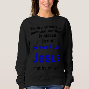 Christian lifestyle Multilingual Series English ve Sweatshirt