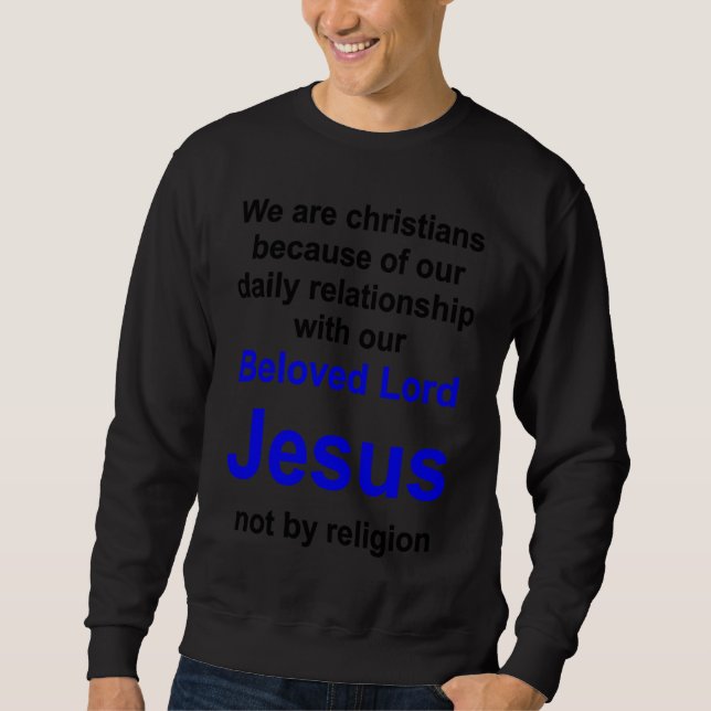Christian lifestyle Multilingual Series English ve Sweatshirt (Front)