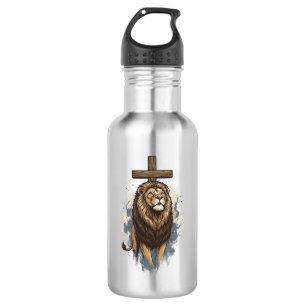 Christian Lion and Cross Vintage 532 Ml Water Bottle