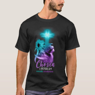 Christian Lion Cross Religious Bible Verse Suicide T-Shirt