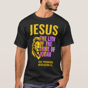  Christian Lion of the Tribe of Judah JESUS  T-Shirt