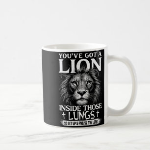 Christian Lion Praise The Lord Worship Faith Coffee Mug