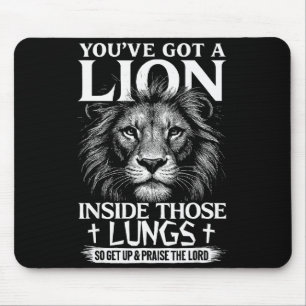 Christian Lion Praise The Lord Worship Faith Mouse Pad