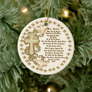 Christian Lords Prayer  ornament 