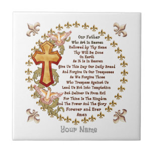 Christian  Lords Prayer  tile