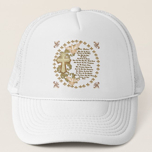 Christian Lords Prayer Trucker Hat (Front)