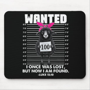 Christian, Lost Sheep Jesus, Wanted I Once Was Los Mouse Pad