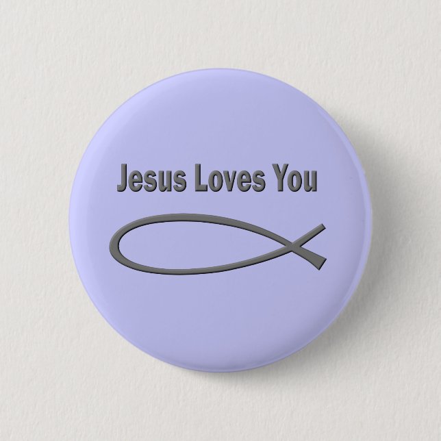 Christian Love 6 Cm Round Badge (Front)
