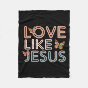 Christian Love Like Jesus Happy Easter Day Girls K Fleece Blanket