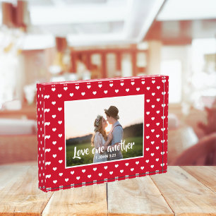 Christian Love One Another Keepsake Photo Template Block