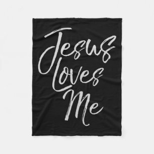 Christian Love Quote Gift For New Believers Jesus Fleece Blanket