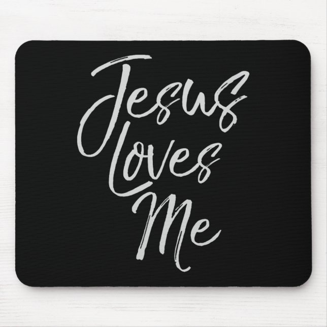 Christian Love Quote Gift For New Believers Jesus  Mouse Pad (Front)