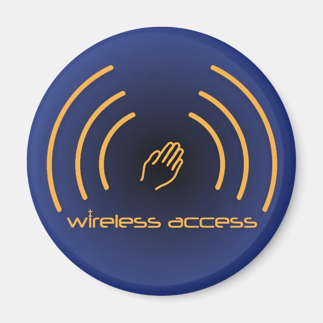 Christian magnet: Wireless Access (prayer) Magnet (Front)