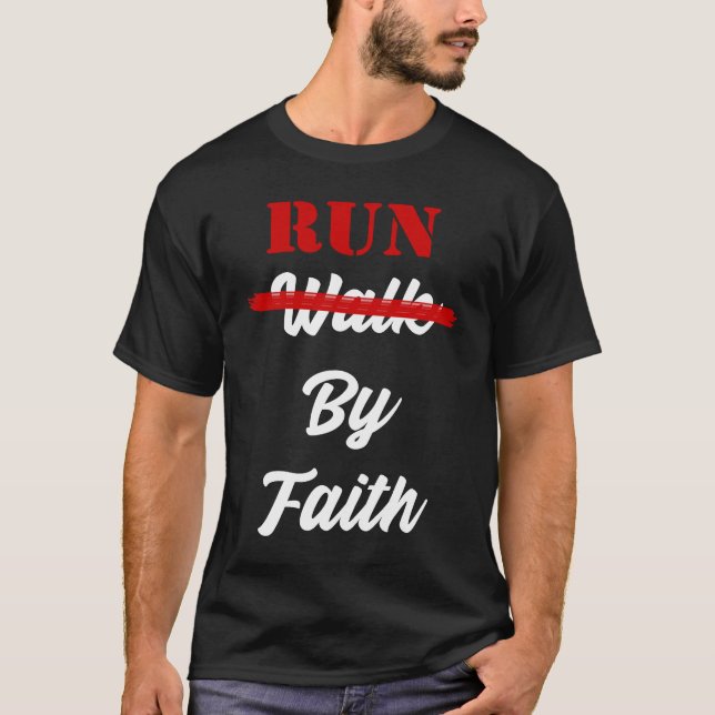 Christian Marathon Runner T-Shirt (Front)