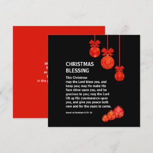 Christian MAY THE LORD BLESS YOU Christmas Holiday Card
