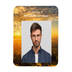 Christian Memorial Keepsake Golden Sunrise  Magnet