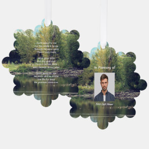 Christian Memorial Keepsake Lake Pond Park Ducks Tree Decoration Card