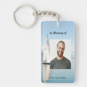 Christian Memory Keepsake Sailor Sailboat Sailing Key Ring