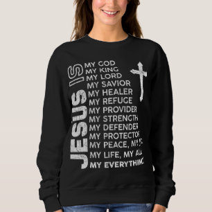 Christian Men Boys Kids Jesus Sweatshirt