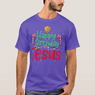 Christian Merry Christmas Happy Birthday Jesus Wom T-Shirt