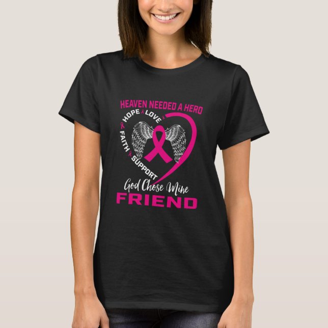 Christian Messages Breast Cancer Awareness Loss T-Shirt (Front)