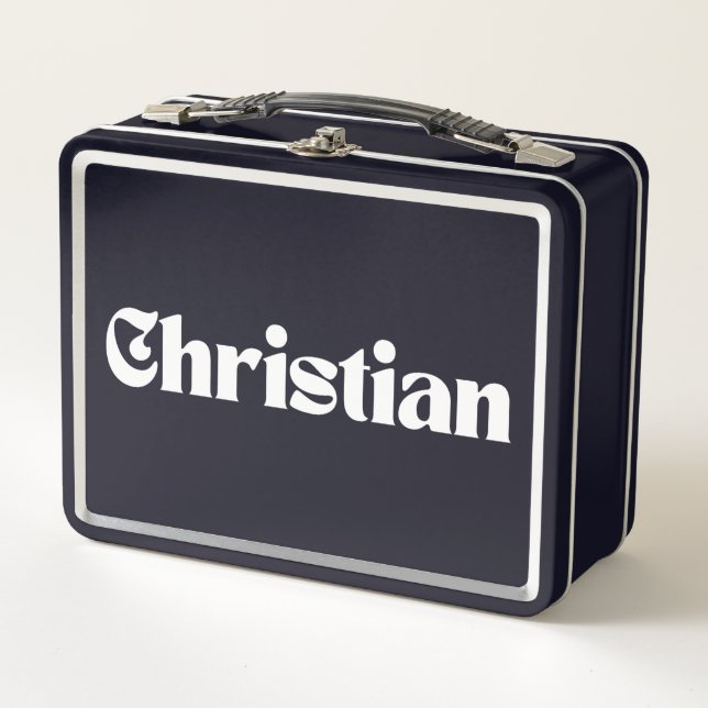 Christian  metal lunch box (Front)