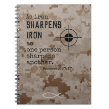 Christian Military Notebook Camouflauge