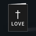 Christian Minimal Cross Love Subtle Religious Mode Card<br><div class="desc">Christian Minimal Cross Love Subtle Religious Modern Faith</div>