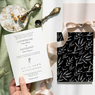 Christian Minimalist Elegant Classic Catholic Chic Invitation