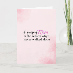 Christian Mother's day gift faith mum quote Card