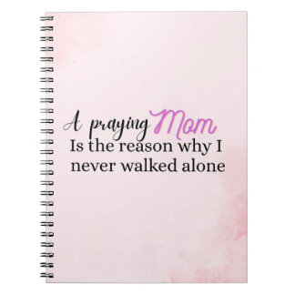 Christian Mother's day gift faith mum quote  Notebook