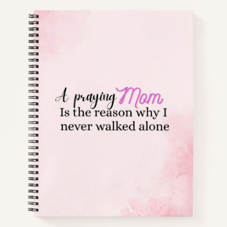 Christian Mother's day gift faith mum quote  Notebook